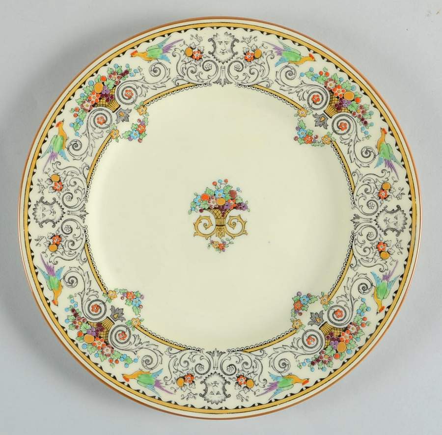 Renaissance Luncheon Plate by Crown Staffordshire-1