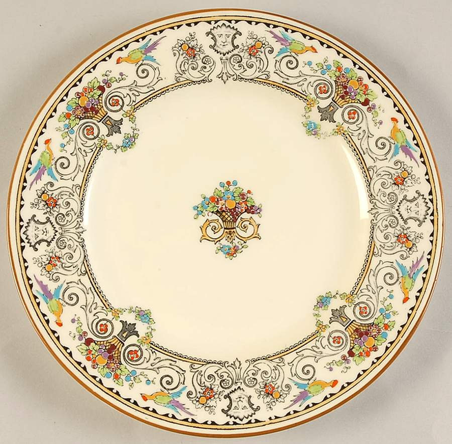 Renaissance Salad Plate by Crown Staffordshire-1