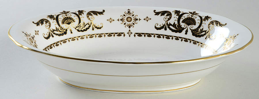 Regent Square 10" Oval Vegetable Bowl by Crown Staffordshire-1