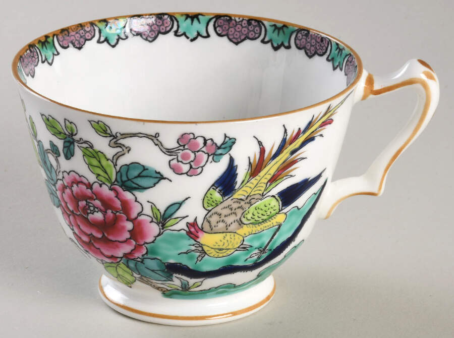 Rock Bird Flat Cup by Crown Staffordshire-1