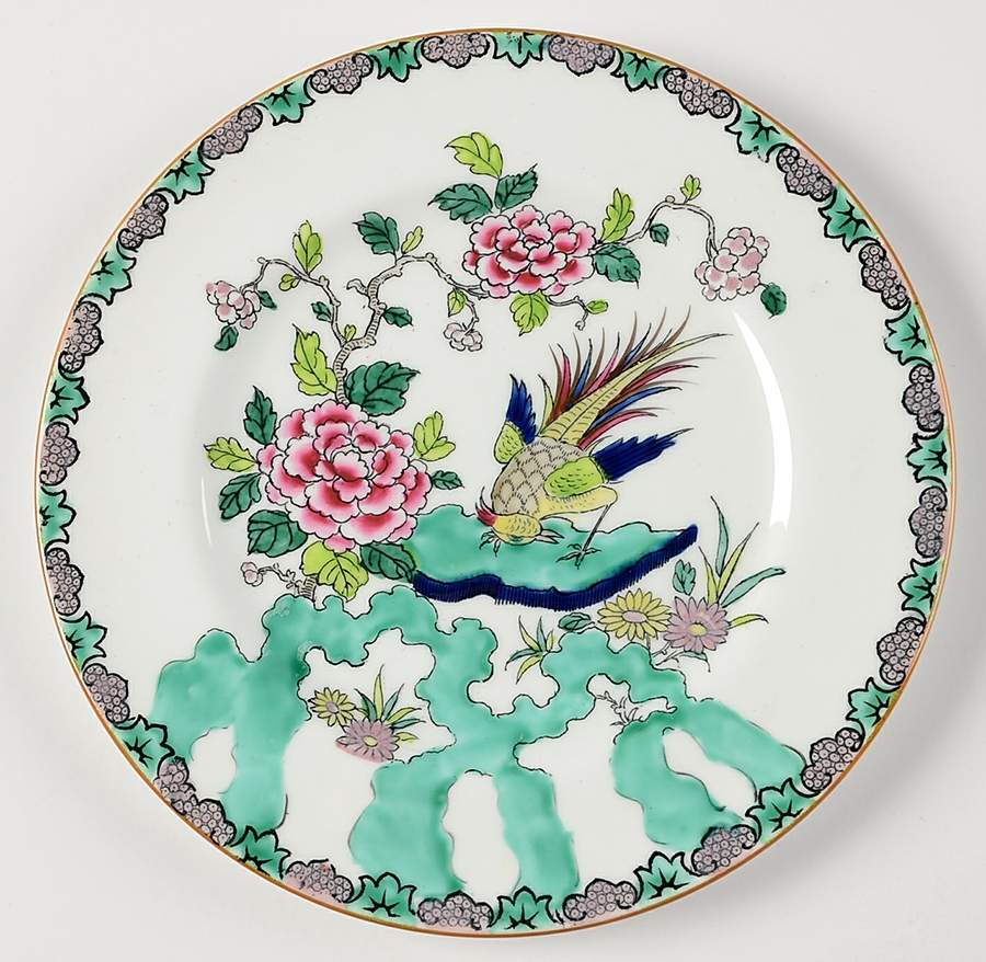 Rock Bird Salad Plate by Crown Staffordshire-1