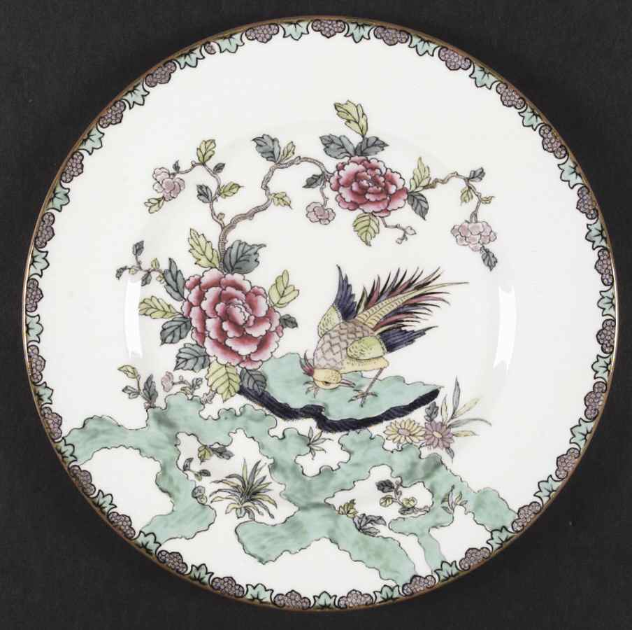 Rock Bird Dinner Plate by Crown Staffordshire-1