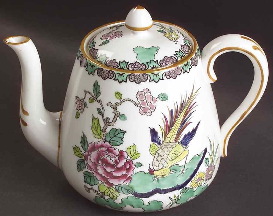 Rock Bird Small Teapot & Lid by Crown Staffordshire-1