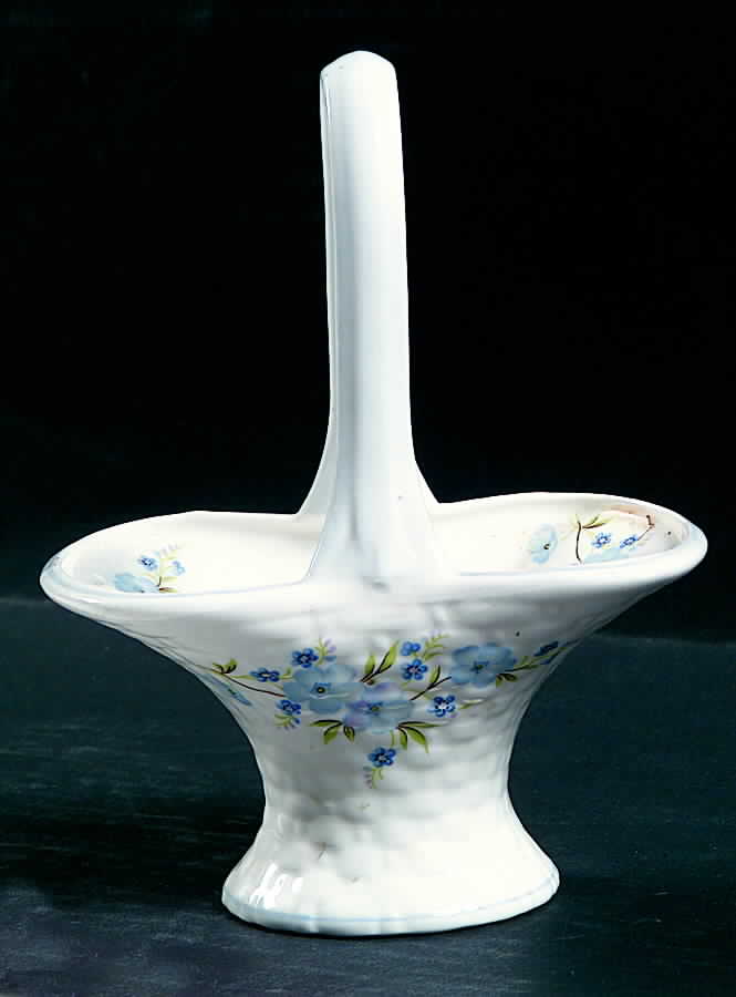 Rock Garden 6" Handled Basket by Crown Staffordshire-1