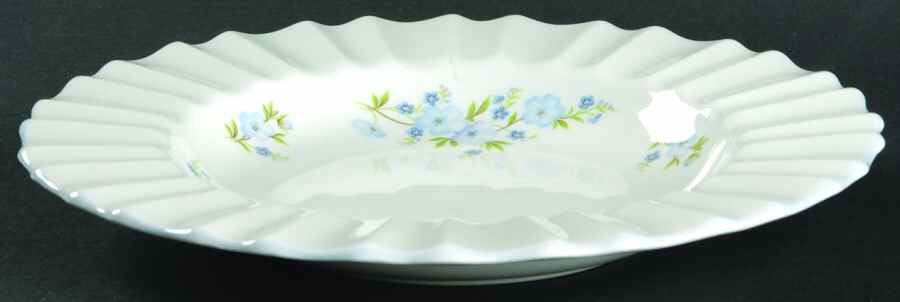 Rock Garden Rim Soup Bowl by Crown Staffordshire-1