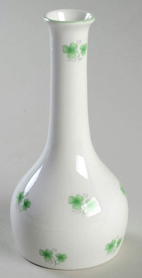 Shamrock 5" Bud Vase by Crown Staffordshire-1