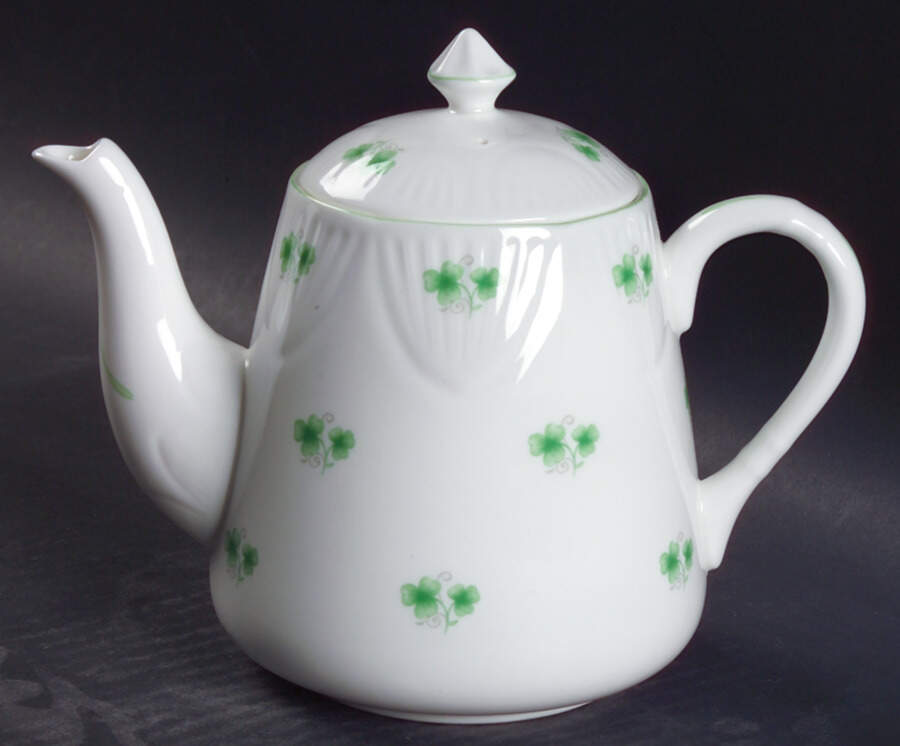 Shamrock Mini Teapot & Lid by Crown Staffordshire-1