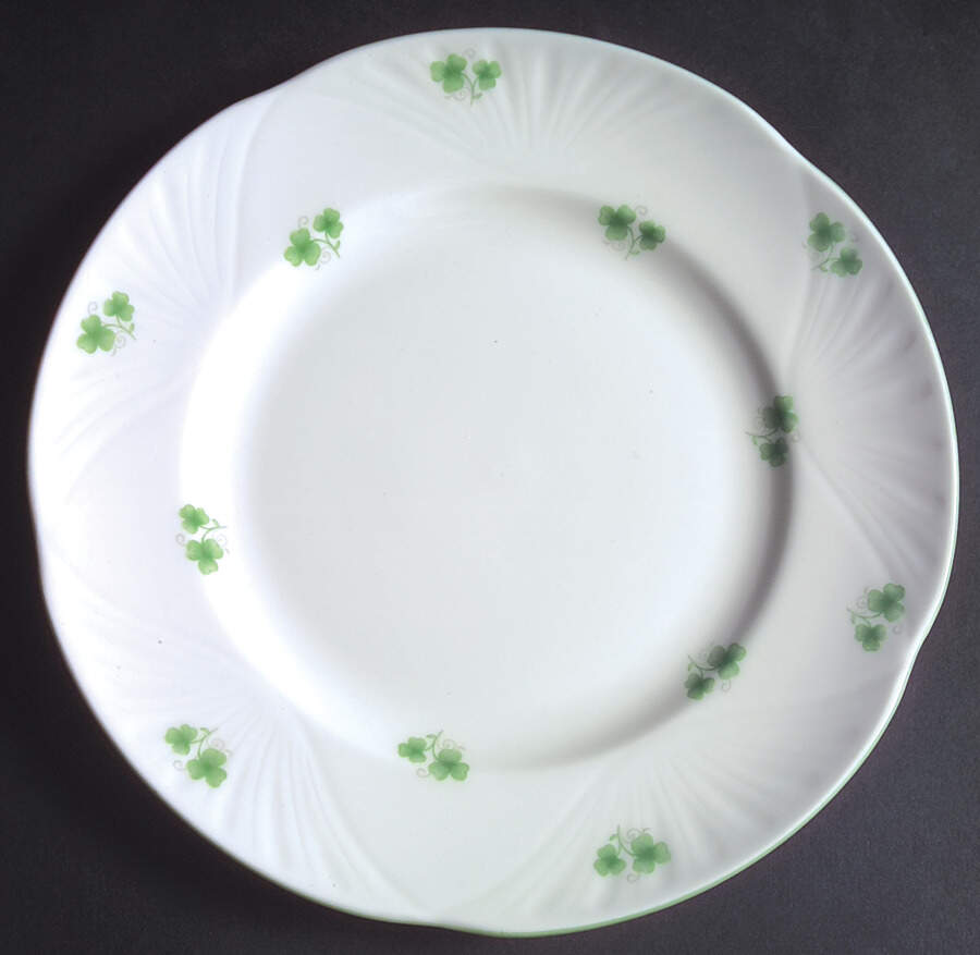 Shamrock Salad Plate by Crown Staffordshire-1