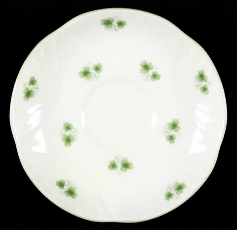 Shamrock Saucer by Crown Staffordshire-1