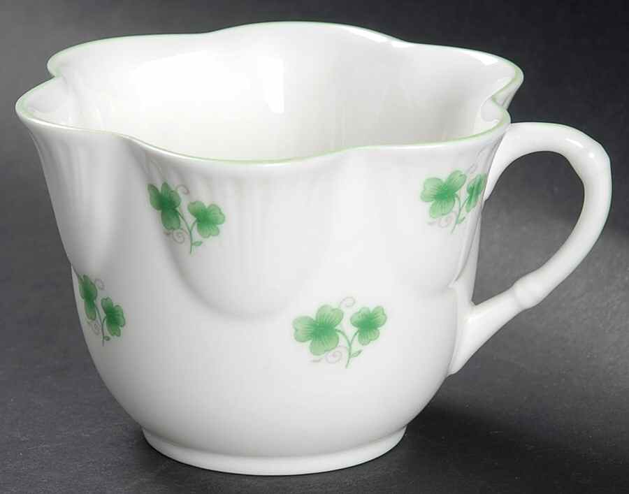 Shamrock Flat Cup by Crown Staffordshire-1
