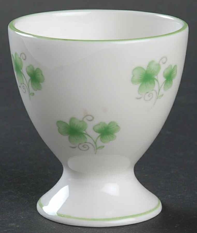 Shamrock Single Egg Cup by Crown Staffordshire-1