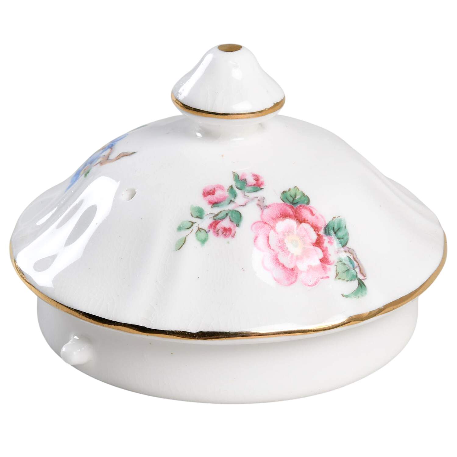 Springtime (Scalloped, Embossed) Lid for Teapot by Crown Staffordshire-1