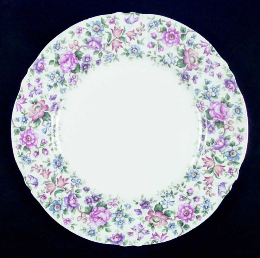 Springtime (Scalloped, Embossed) Dinner Plate by Crown Staffordshire-1