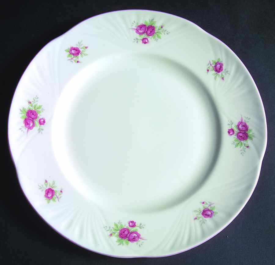 Sweetheart Rose Salad Plate by Crown Staffordshire-1