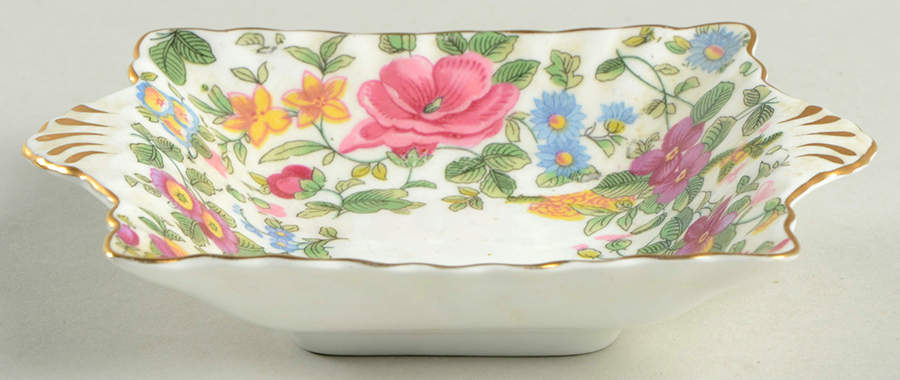 Thousand Flowers Nut Dish by Crown Staffordshire-1