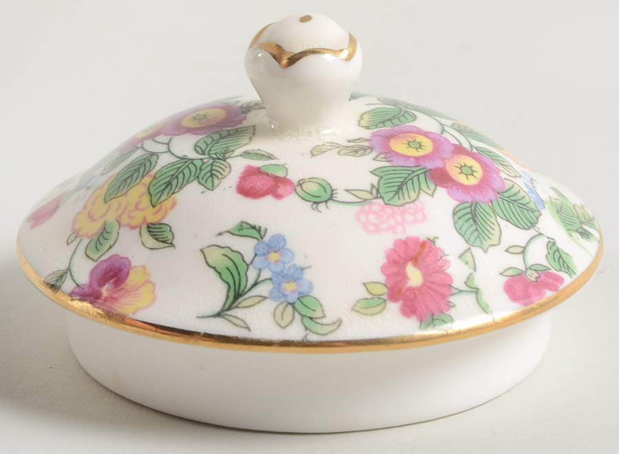 Thousand Flowers Lid for Hot Water Jug by Crown Staffordshire-1