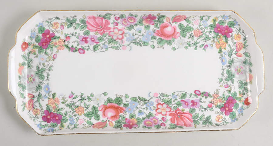 Thousand Flowers Large Sandwich Tray by Crown Staffordshire-1