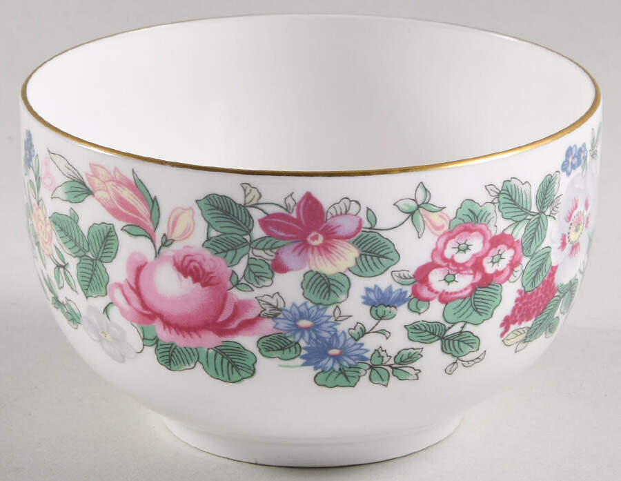 Thousand Flowers Rice Bowl by Crown Staffordshire-1