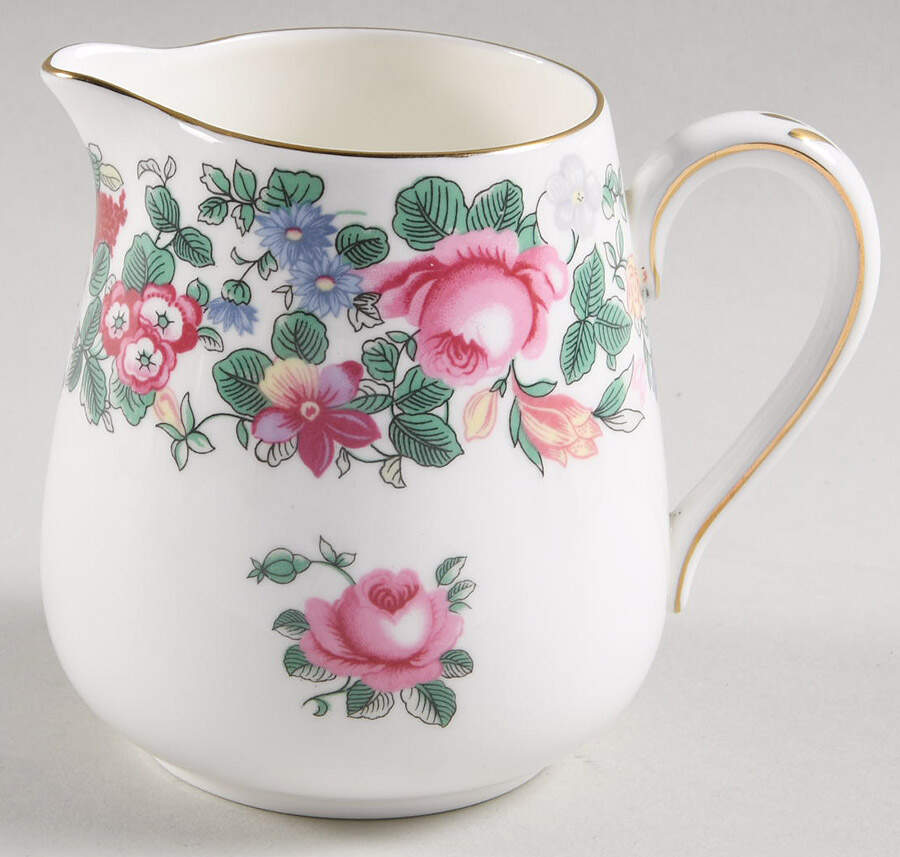 Thousand Flowers Creamer by Crown Staffordshire-1