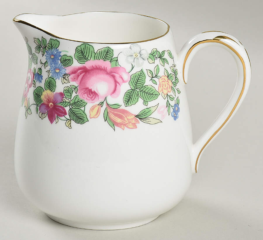 Thousand Flowers Creamer by Crown Staffordshire-1