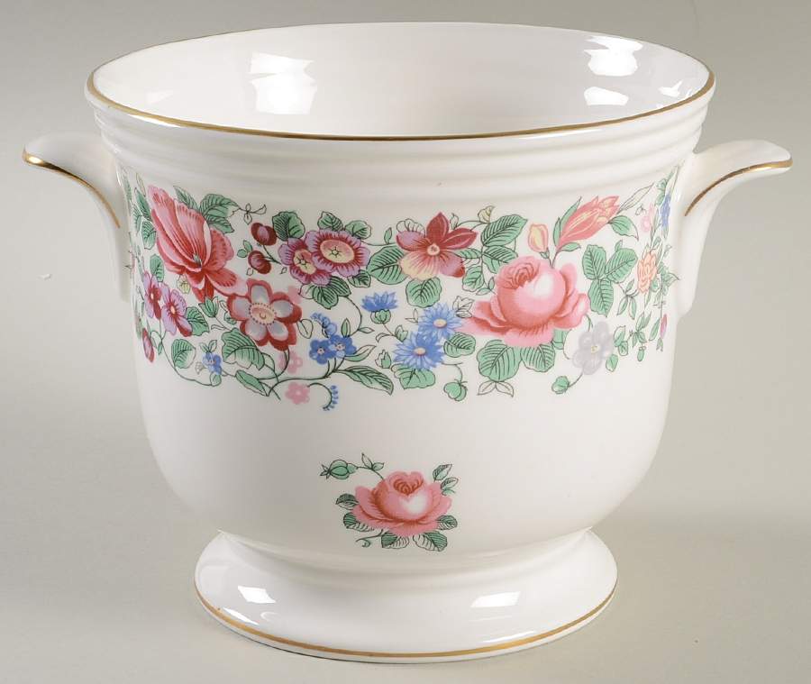 Thousand Flowers Medium Cachepot by Crown Staffordshire-1