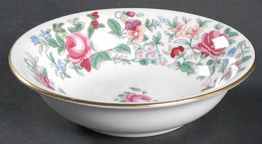 Thousand Flowers Coupe Cereal Bowl by Crown Staffordshire-1