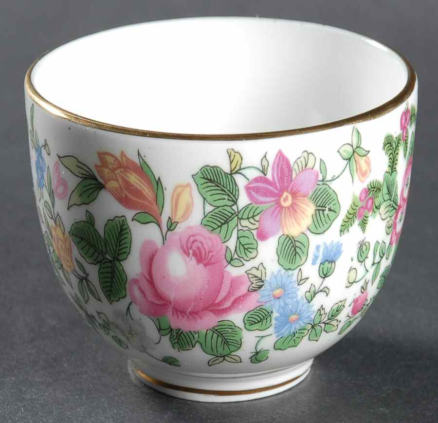 Thousand Flowers Open Sugar Bowl by Crown Staffordshire-1