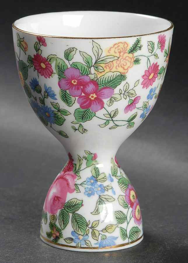 Thousand Flowers Double Egg Cup by Crown Staffordshire-1