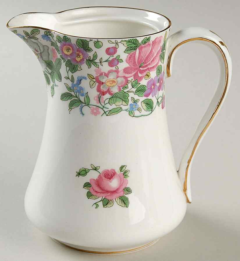 Thousand Flowers Hot Water Jug No Lid by Crown Staffordshire-1
