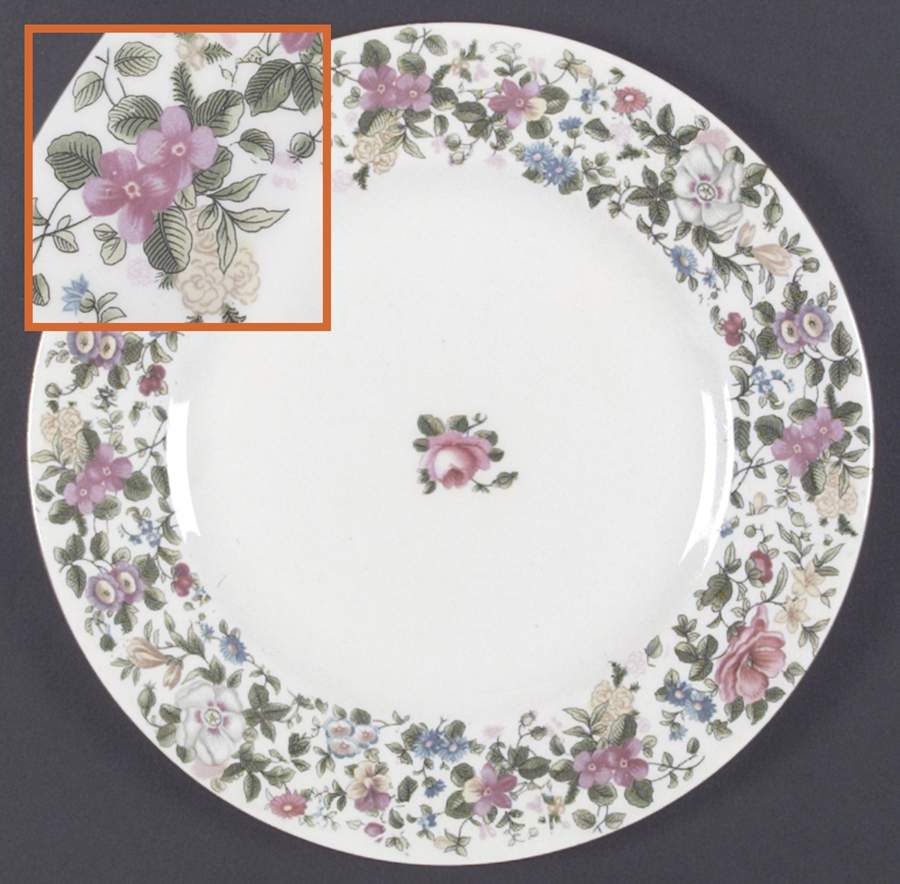 Thousand Flowers Dinner Plate by Crown Staffordshire-1