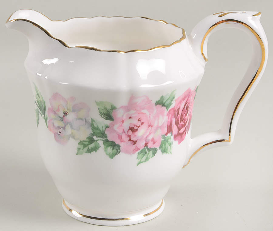 Trinity Rose Creamer by Crown Staffordshire-1