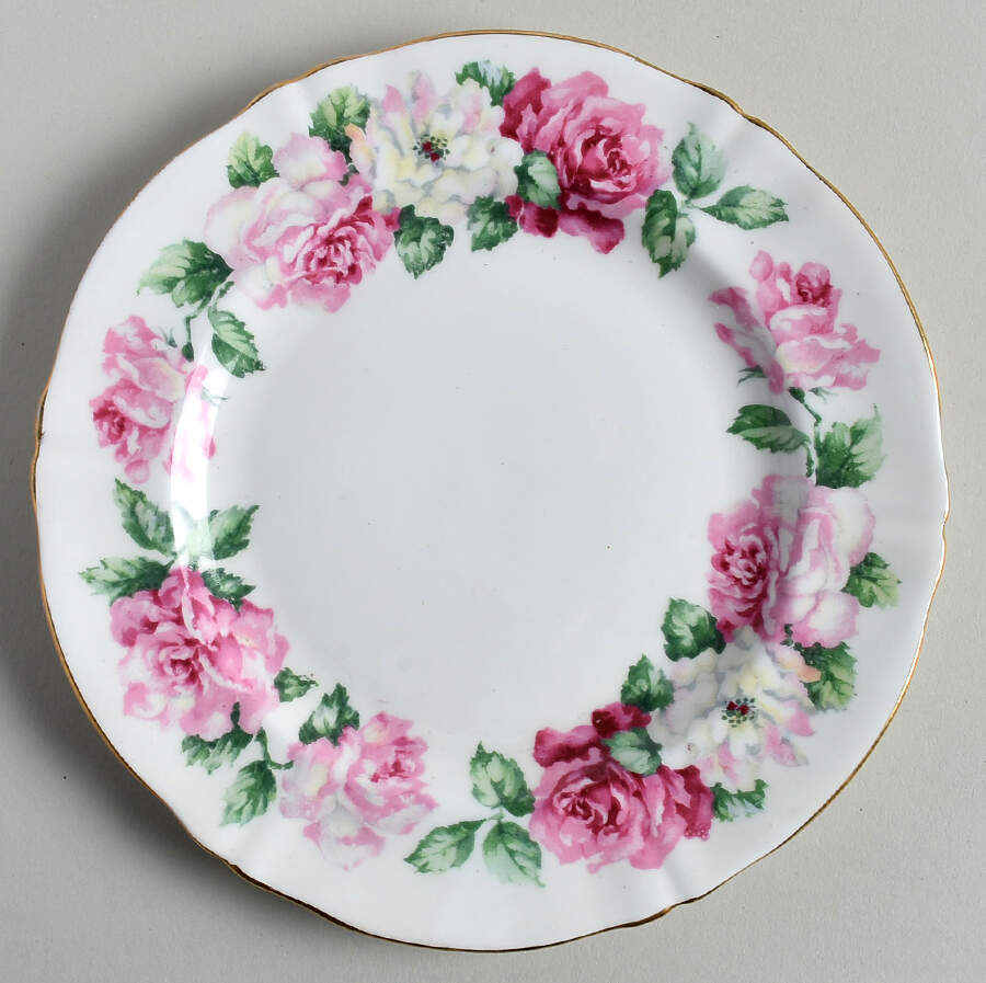 Trinity Rose Dessert/Pie Plate by Crown Staffordshire-1