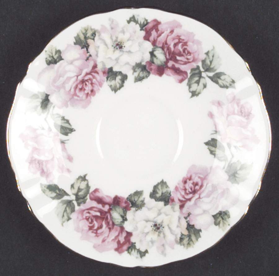 Trinity Rose Saucer for Footed Cup by Crown Staffordshire-1