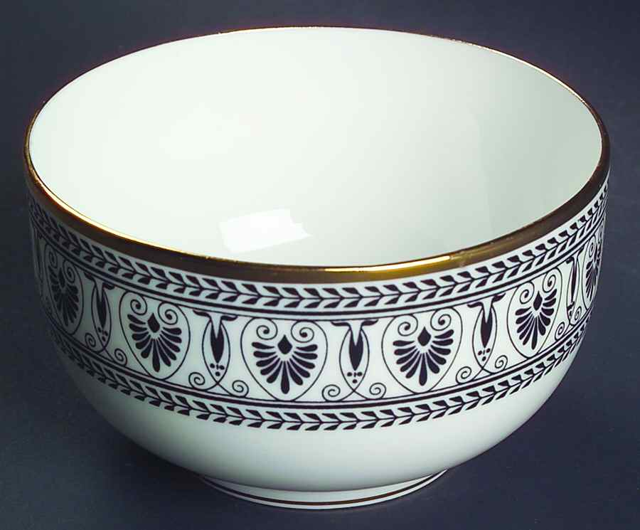 Victoria Black Open Sugar Bowl by Crown Staffordshire-1