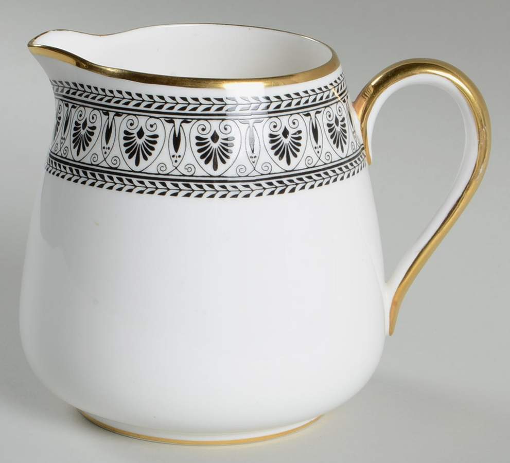 Victoria Black 16 Oz Jug by Crown Staffordshire-1