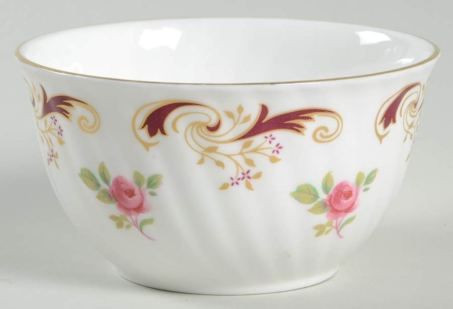 Wentworth Maroon Mini Open Sugar Bowl by Crown Staffordshire-1