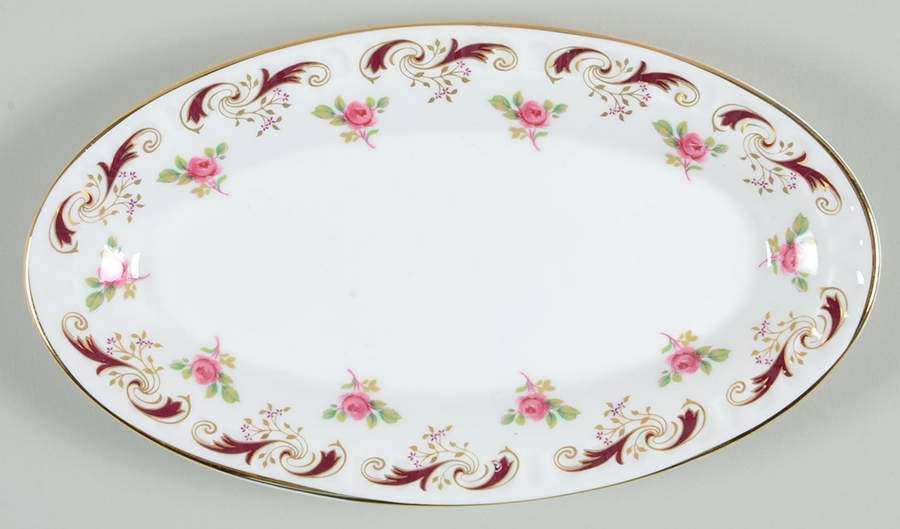Wentworth Maroon Relish by Crown Staffordshire-1