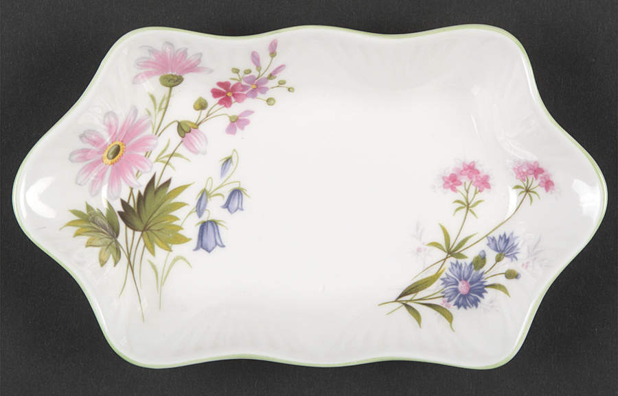 Wild Flowers Silver Tray by Crown Staffordshire-1