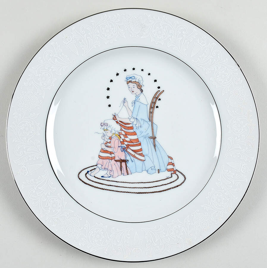 Lovelace Accent Dinner Plate by Crown Victoria-1