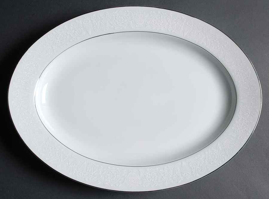 Lovelace 14" Oval Serving Platter by Crown Victoria-1