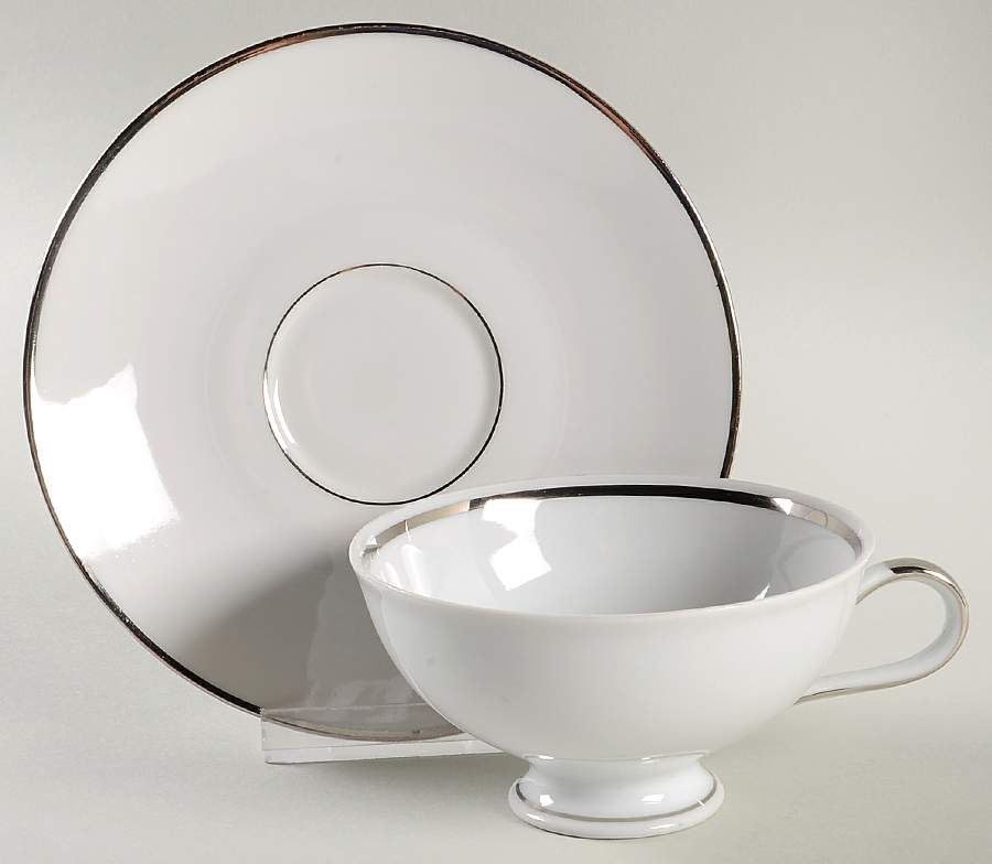 Contessa Footed Cup & Saucer Set by Crown Royal-1