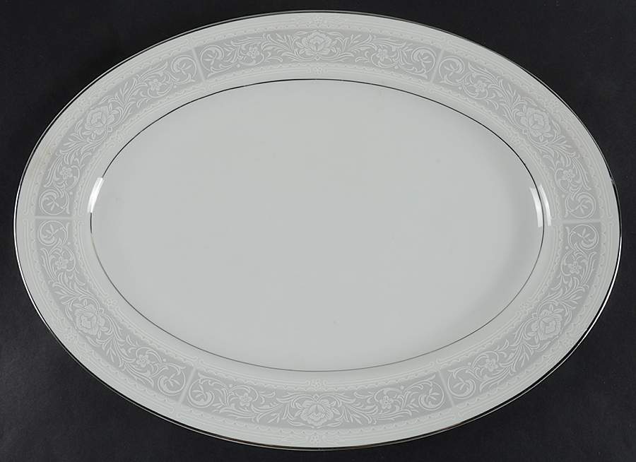 Lovelace 14" Oval Serving Platter by Crown Royal-1