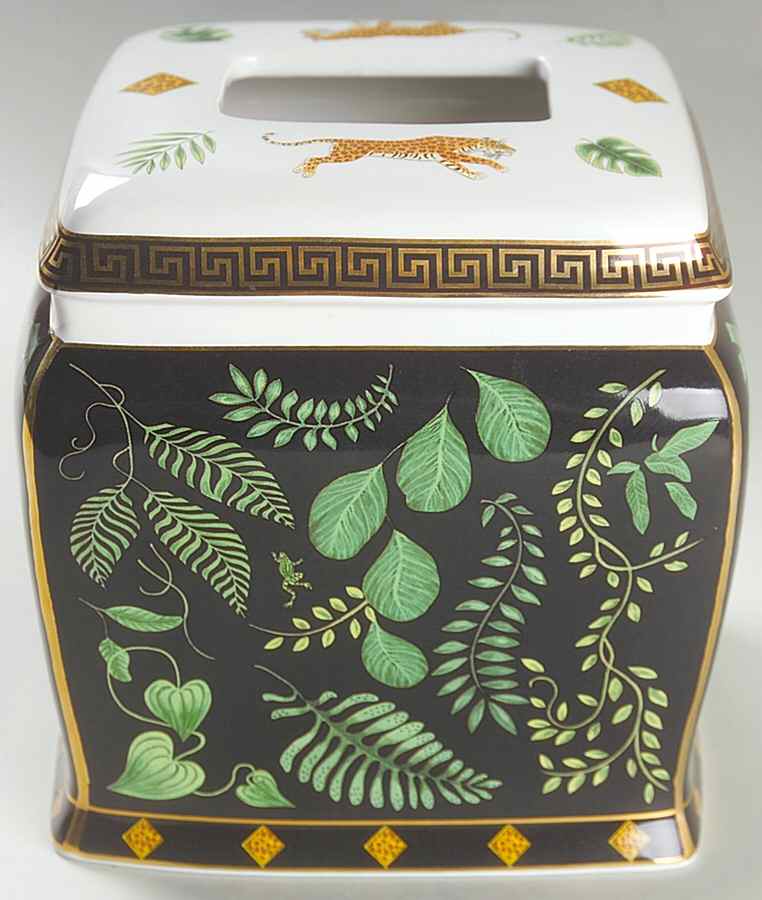 Jaguar Jungle Square Tissue Box Cover by Lynn Chase-1