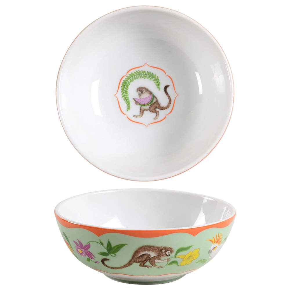 Monkey Business Coupe Cereal Bowl by Lynn Chase-1
