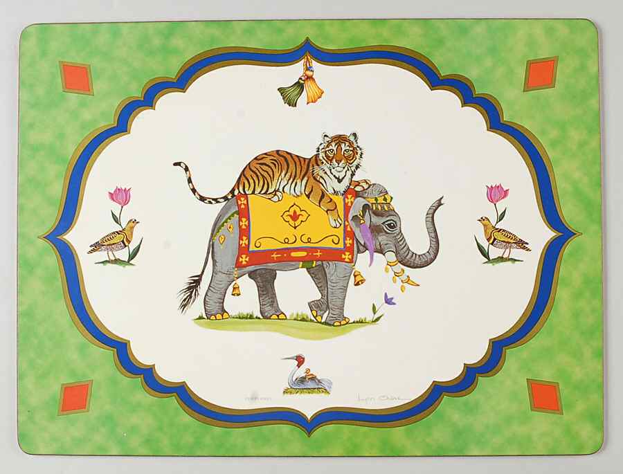 Tiger Raj Corkboard Placemat by Lynn Chase-1