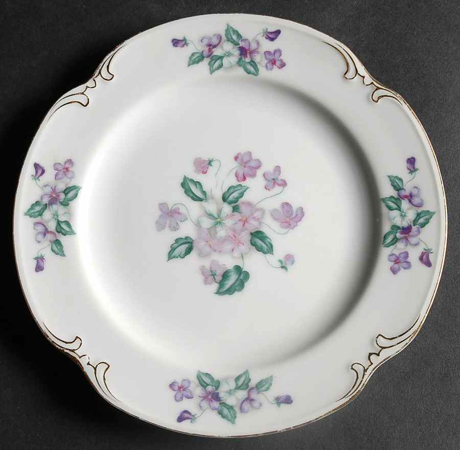 Viola Salad Plate by Crescent (Japan)-1