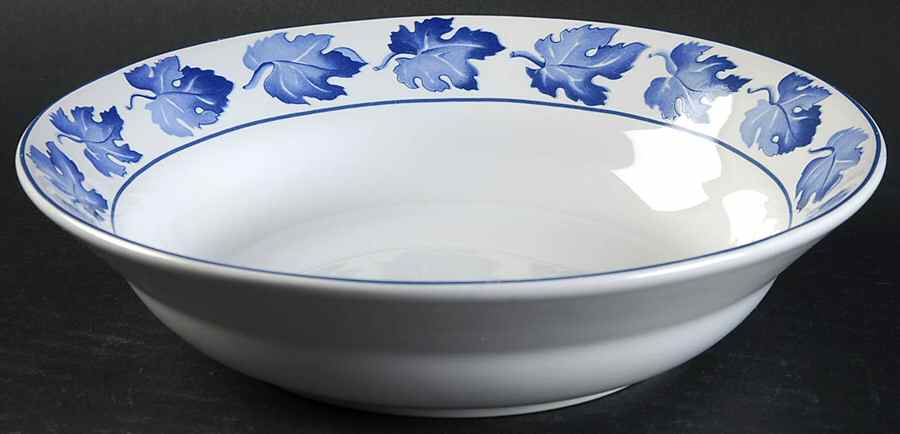 Blue Leaves Coupe Soup Bowl by Classic Traditions-1