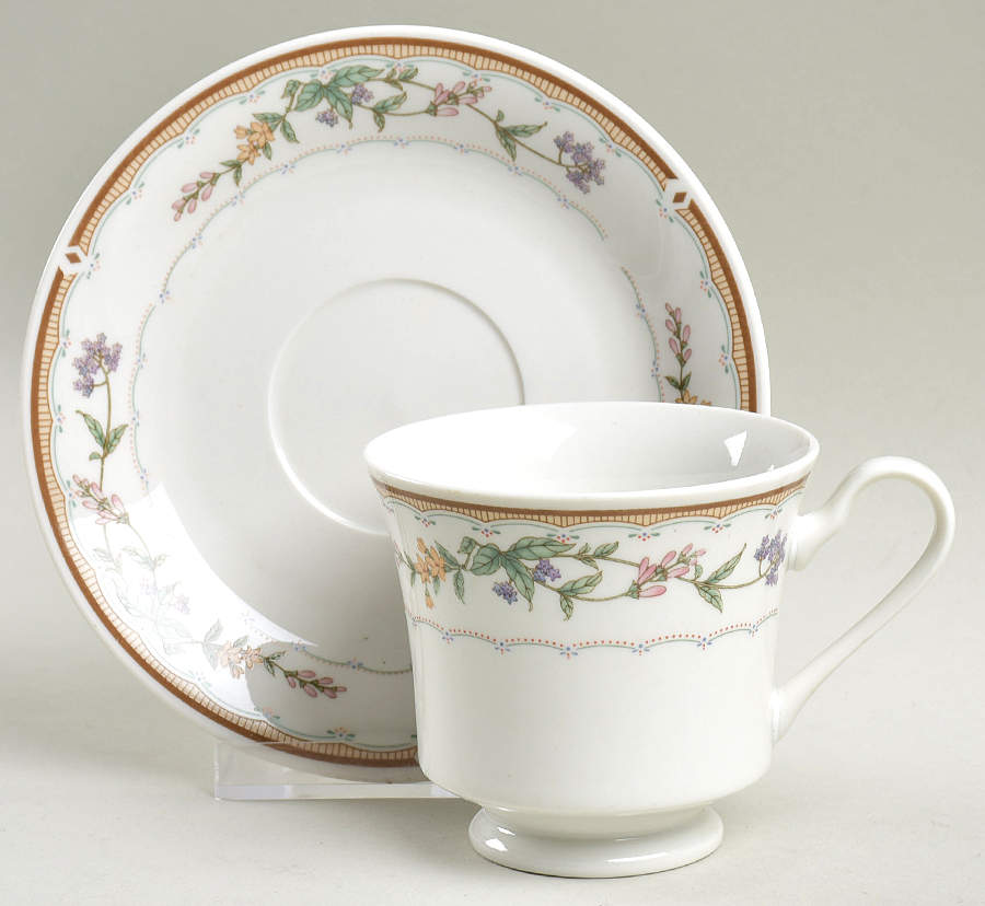Bellegarden Footed Cup & Saucer Set by Citation-1
