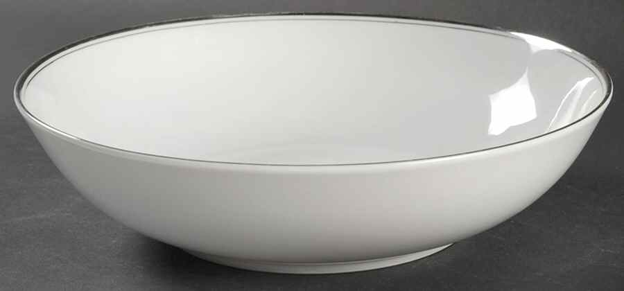 Platinum Wedding Band 9" Round Vegetable Bowl by Correct Table Serv-1