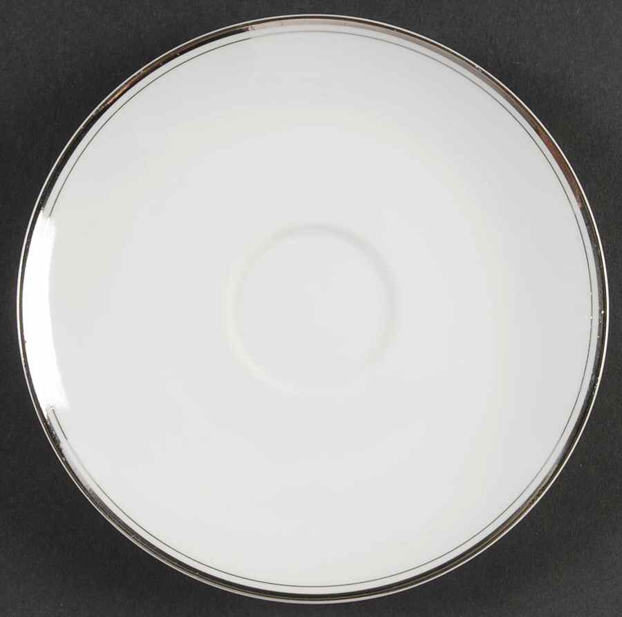 Platinum Wedding Band Saucer by Correct Table Serv-1